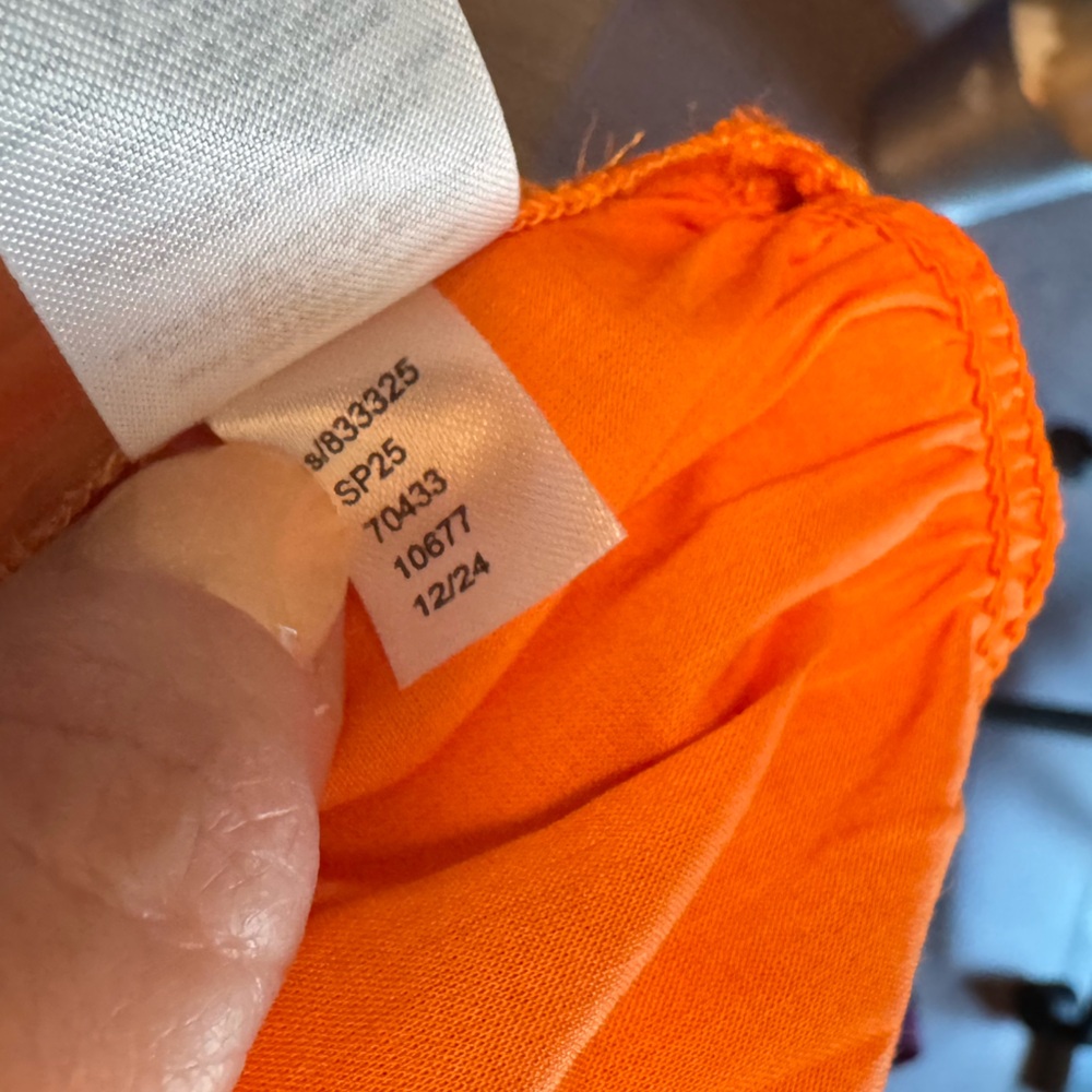 Ann Taylor Vibrant Orange Ruffle Blouse - Picture 4 of 6